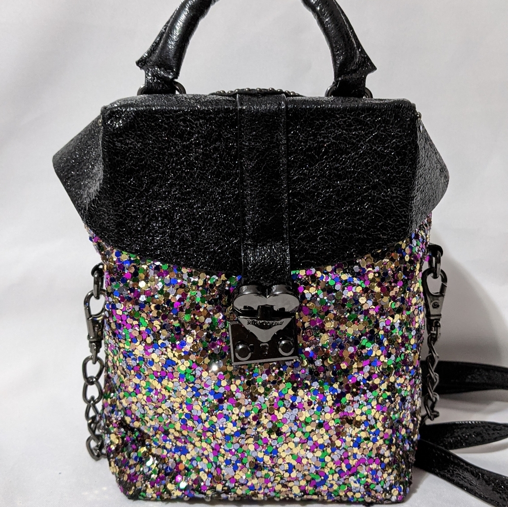 Cute Betsey Johnson Glitter Purse